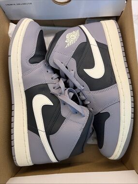 Jordan Sneakers in Gray, Black & White